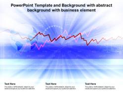 Powerpoint template and background with abstract background with business element