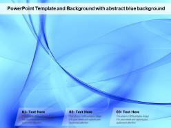 Powerpoint template and background with abstract blue background
