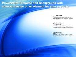 Powerpoint Template And Background With Abstract Design Or Art Element For Your Projects