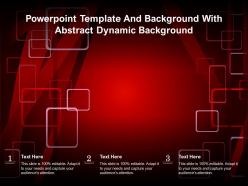 Powerpoint template and background with abstract dynamic background