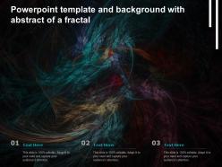 Powerpoint template and background with abstract of a fractal