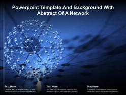 Powerpoint template and background with abstract of a network