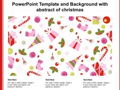 Powerpoint template and background with abstract of christmas