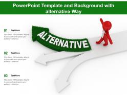 Powerpoint template and background with alternative way