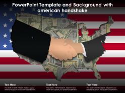 Powerpoint Template And Background With American Handshake