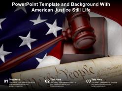 Powerpoint template and background with american justice still life