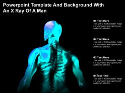 Powerpoint template and background with an x ray of a man