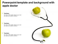 Powerpoint Template And Background With Apple Doctor