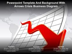 Powerpoint template and background with arrows crisis business diagram