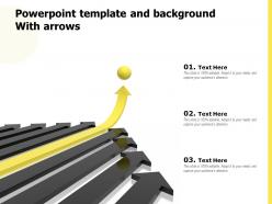 Powerpoint template and background with arrows