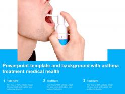 Powerpoint template and background with asthma treatment medical health