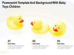 Powerpoint template and background with baby toys children
