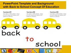 Powerpoint template and background with back to school concept of education