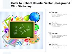 Powerpoint template and background with back to school education children