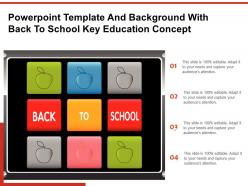 Powerpoint Template And Background With Back To School Key Education Concept