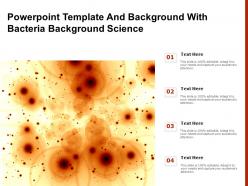 Powerpoint template and background with bacteria background science