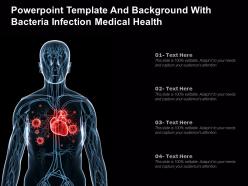 Powerpoint template and background with bacteria infection medical health