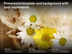 Powerpoint template and background with bath implements