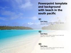 Powerpoint template and background with beach in the south pacific