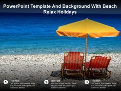 Powerpoint template and background with beach relax holidays