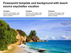Powerpoint template and background with beach source seychelles vacation
