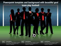 Powerpoint template and background with beautiful goal team play football