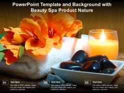 Powerpoint template and background with beauty spa product nature