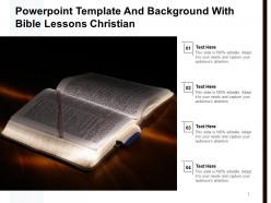 Powerpoint template and background with bible lessons christian