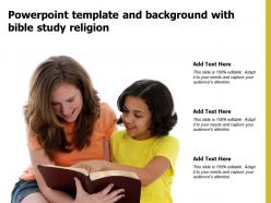 Powerpoint template and background with bible study religion