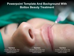 Powerpoint template and background with bottox beauty treatment