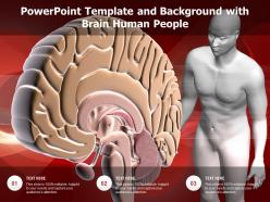 Powerpoint template and background with brain human people