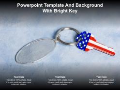 Powerpoint template and background with bright key