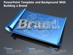 Powerpoint template and background with building a brand