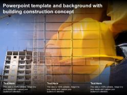 Powerpoint template and background with building construction concept