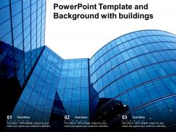 Powerpoint template and background with buildings