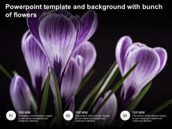 Powerpoint template and background with bunch of flowers