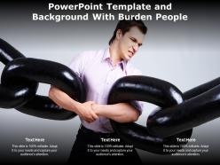 Powerpoint template and background with burden people