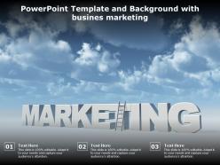 Powerpoint template and background with busines marketing