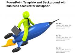 Powerpoint template and background with business accelerator metaphor