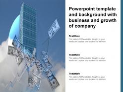 Powerpoint template and background with business and growth of company