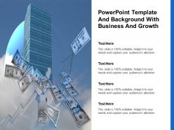 Powerpoint template and background with business and growth