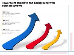 Powerpoint template and background with business arrows