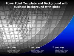 Powerpoint template and background with business background with globe