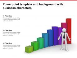 Powerpoint template and background with business characters