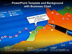Powerpoint template and background with business chart