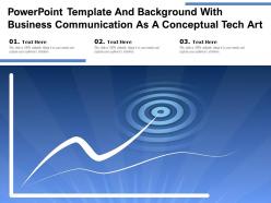 Powerpoint template and background with business communication as a conceptual tech art