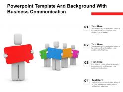 Powerpoint template and background with business communication