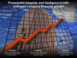 Powerpoint template and background with business company financial growth