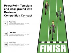 Powerpoint Template And Background With Business Competition Concept