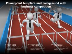 Powerpoint Template And Background With Business Competition